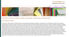 Desktop Screenshot of fancypaper.ca